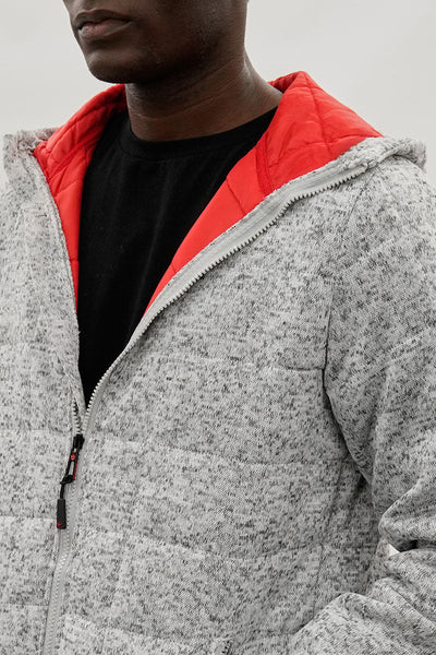 Canada Weather Gear Zip Up Hooded Lightweight Jacket - Grey