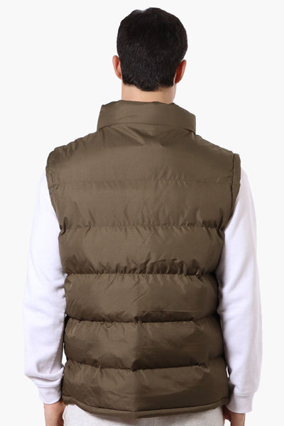 Super Triple Goose Double Pocket Bubble Vest - Olive - Mens Vests - Canada Weather Gear