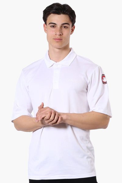 Canada Weather Gear Mesh Short Sleeve Polo Shirt - White - Mens Polo Shirts - Canada Weather Gear