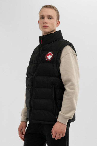 Canada Weather Gear Colour Block Puffer Vest - Black