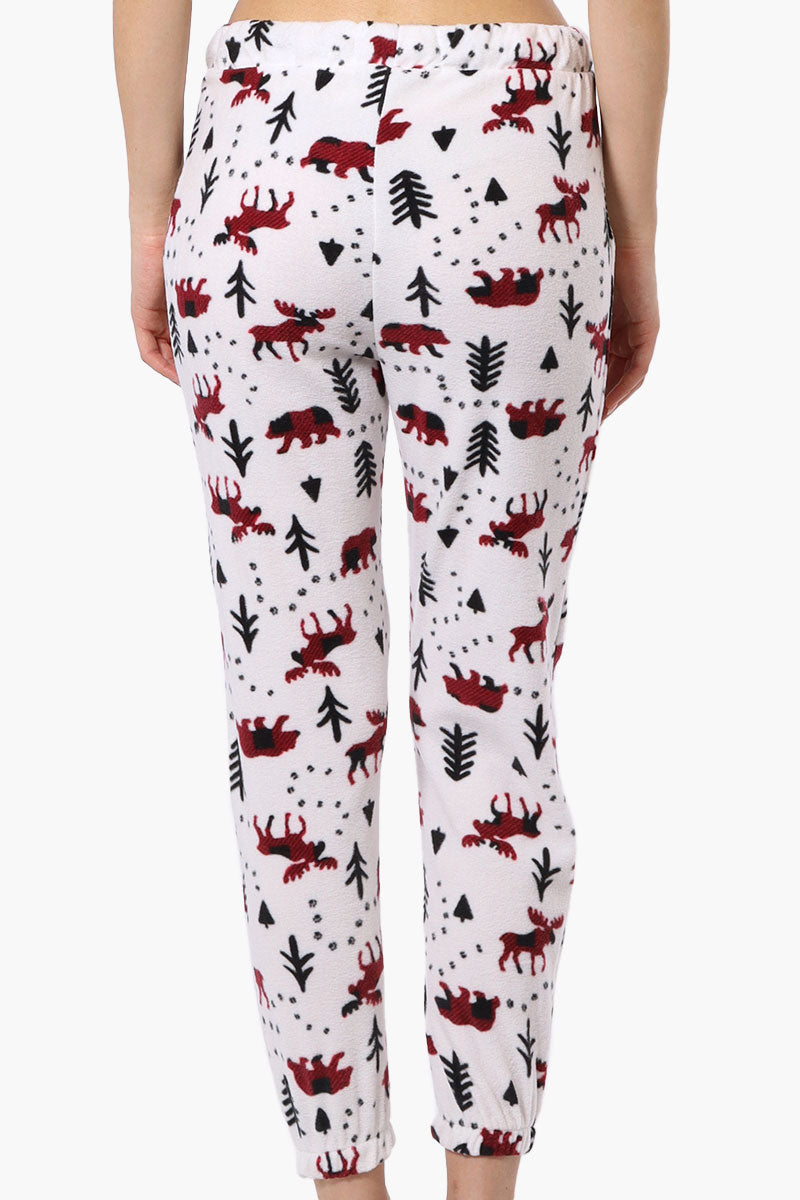 Canada Weather Gear Patterned Fleece Pajama Bottoms - Red - Womens Pajamas - Canada Weather Gear