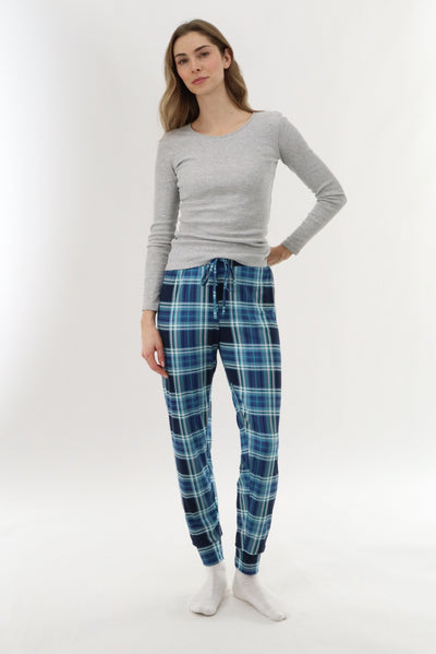 Canada Weather Gear Jogger Pajama Pants - Teal - Womens Pajamas - Canada Weather Gear