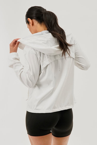 Canada Weather Gear Hooded Zip Up Lightweight Jacket - White - Womens Lightweight Jackets - Canada Weather Gear
