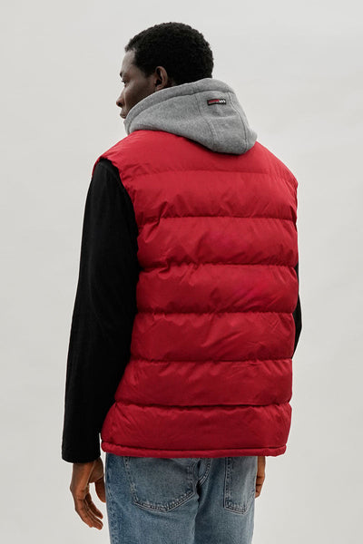 Canada Weather Gear Hooded Puffer Vest - Red