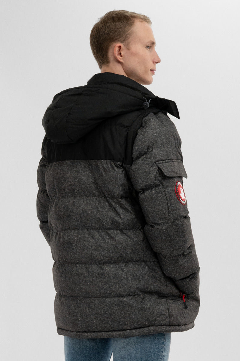 Canada Weather Gear Removable Sleeve Bomber Jacket - Black