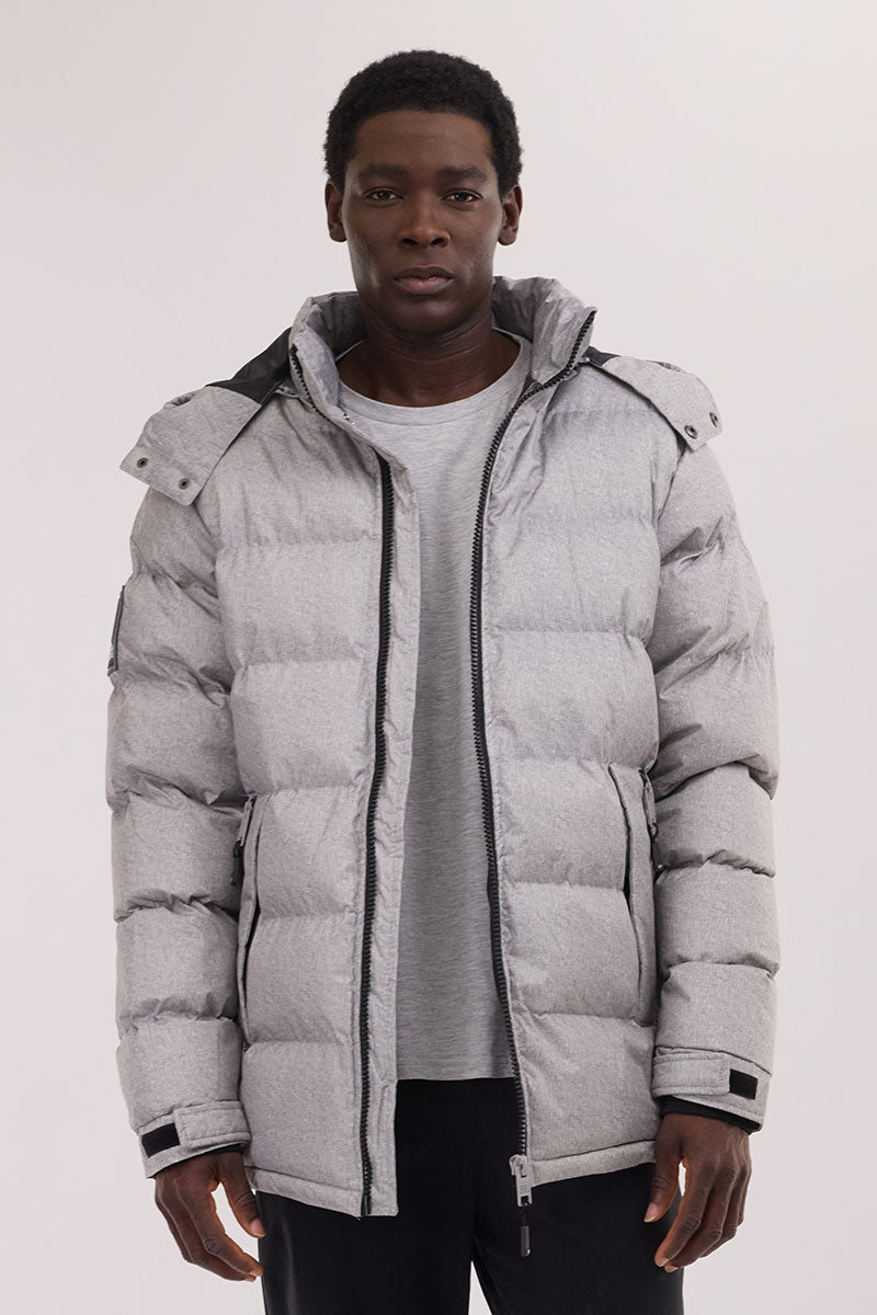 Super Triple Goose Thermal-Foil Lining Bomber Jacket - Grey