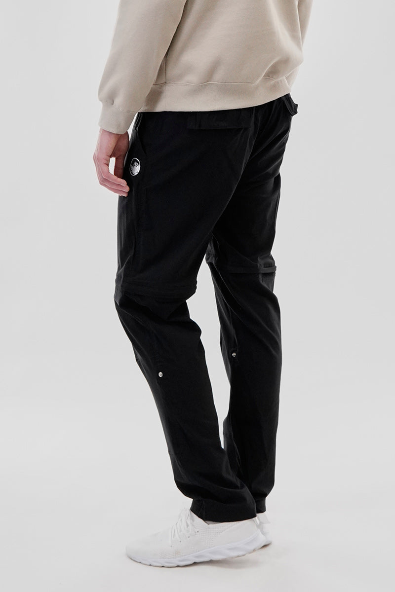 Canada Weather Gear Adventure Bound Solid Zip Off Cargo Pants - Black - Mens Pants - Canada Weather Gear