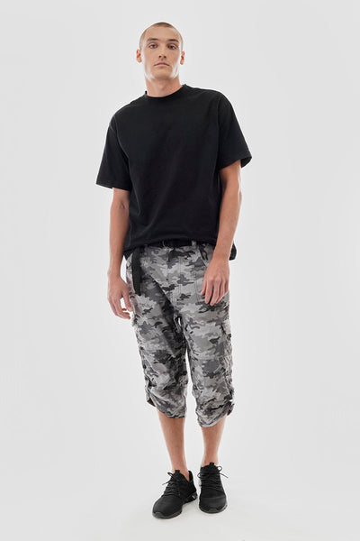 Canada Weather Gear Belted Camo Print Cargo Shorts - Grey - Mens Shorts & Capris - Canada Weather Gear