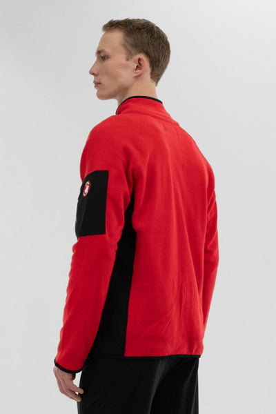 Canada Weather Gear Zip Up Utility Pocket Lightweight Jacket - Red