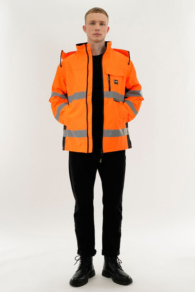 Canada Work Gear Hi-Vis Reflective Parka Jacket - Orange - Mens Parka Jackets - Canada Weather Gear