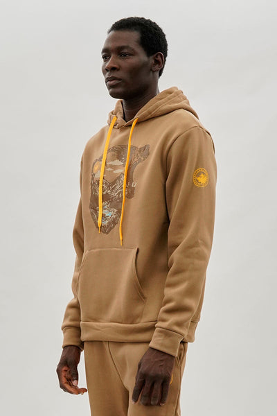 Canada Weather Gear Bear Print Hoodie - Beige