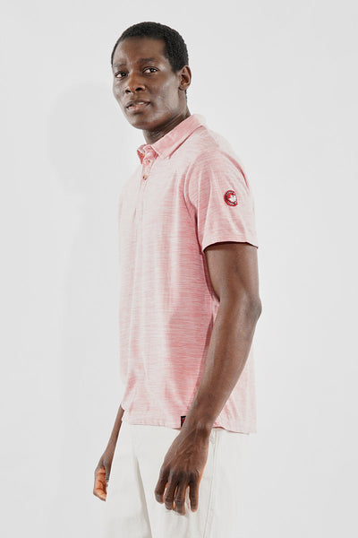 Canada Weather Gear Basic Solid Polo Shirt - Pink - Mens Polo Shirts - Canada Weather Gear