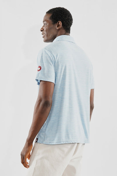 Canada Weather Gear Basic Solid Polo Shirt - Blue - Mens Polo Shirts - Canada Weather Gear