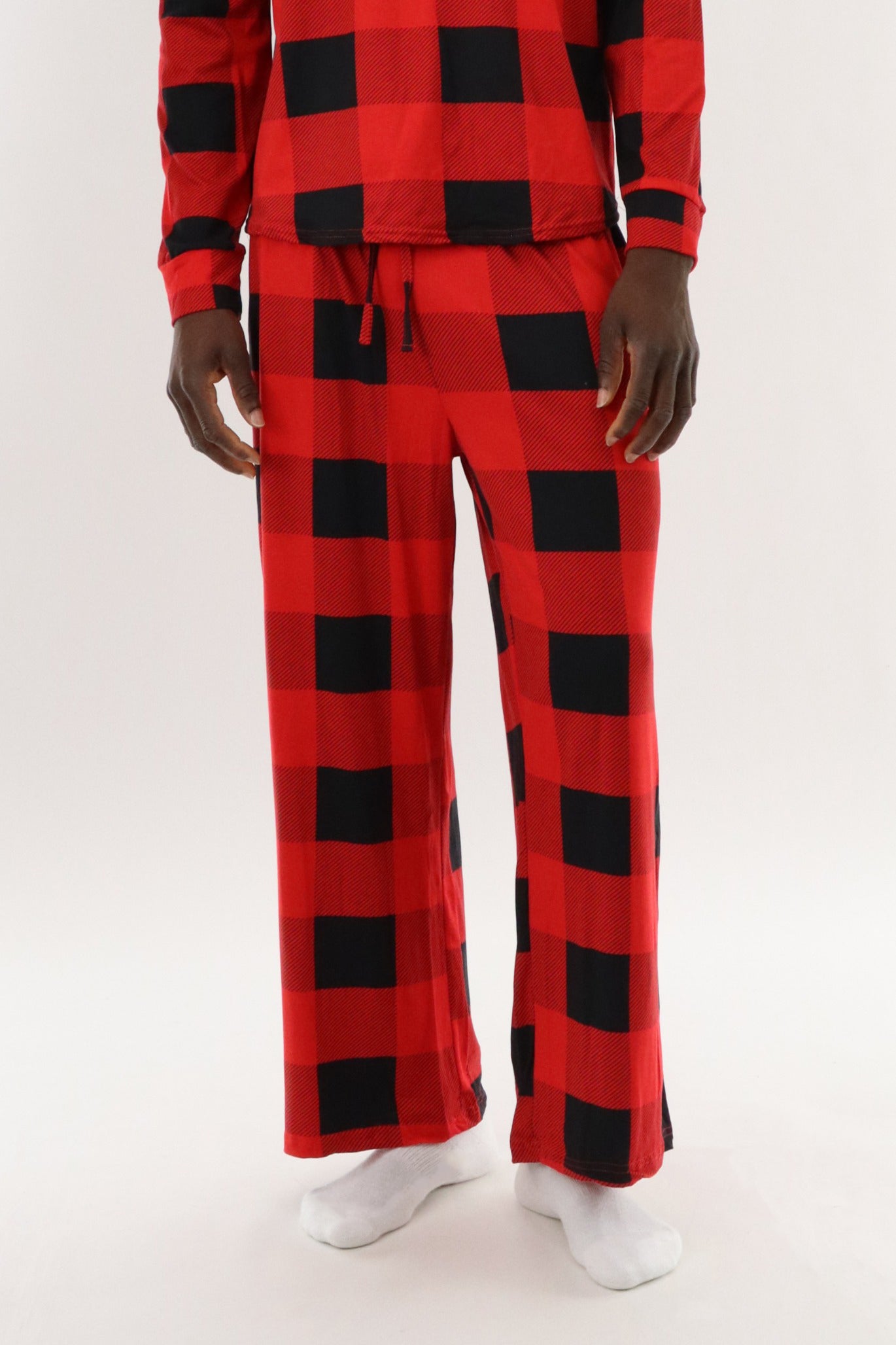 Canada Weather Gear Long Printed Pajama Pants - Red - Mens Pajamas - Canada Weather Gear