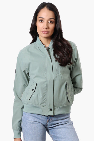Canada Weather Gear Basic Zip Up Bomber Lightweight Jacket - Mint - Womens Lightweight Jackets - Canada Weather Gear