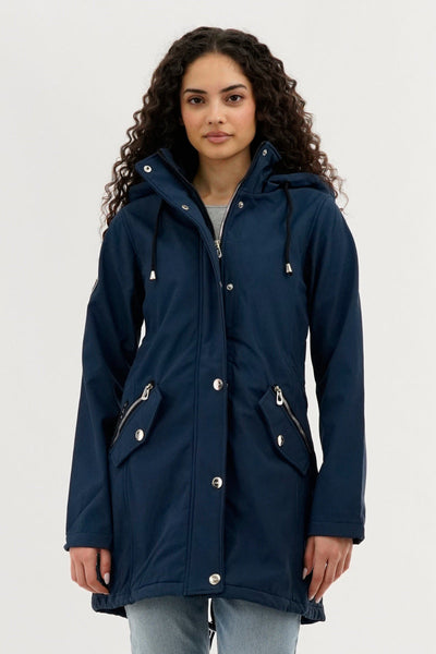 Canada Weather Gear Soft Shell Lightweight Jacket - Navy - Womens Lightweight Jackets - Canada Weather Gear