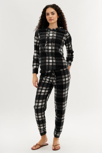 Canada Weather Gear Plaid Pajama Pants - Black - Womens Pajamas - Canada Weather Gear