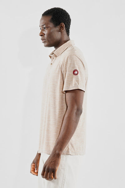 Canada Weather Gear Basic Solid Polo Shirt - Brown - Mens Polo Shirts - Canada Weather Gear