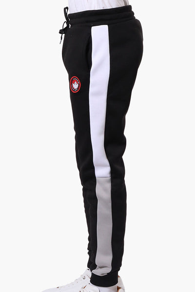 Canada Weather Gear Side Stripe Colour Block Joggers - Black - Mens Joggers & Sweatpants - Canada Weather Gear