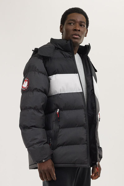 Canada Weather Gear Colour Block Bomber Jacket - Black