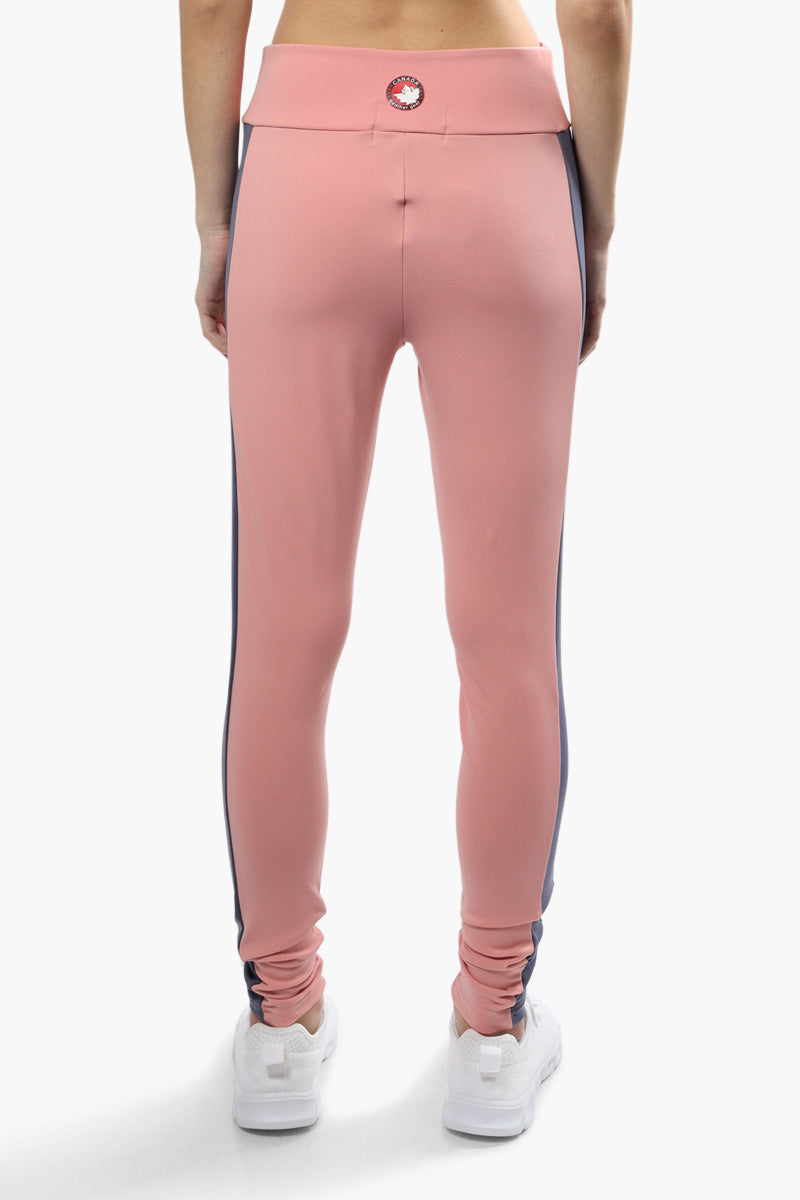 Canada Weather Gear Solid Side Stripe Leggings - Pink - Womens Leggings - Canada Weather Gear