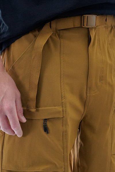 Canada Weather Gear Solid Belted Ripstop Cargo Shorts - Camel - Mens Shorts & Capris - Canada Weather Gear