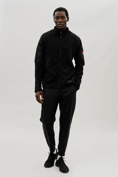 Canada Weather Gear Zip Up Utility Pocket Lightweight Jacket - Black