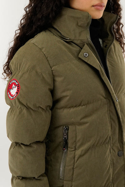 Canada Weather Gear Hip Length Parka Jacket - Green - Womens Parka Jackets - Canada Weather Gear