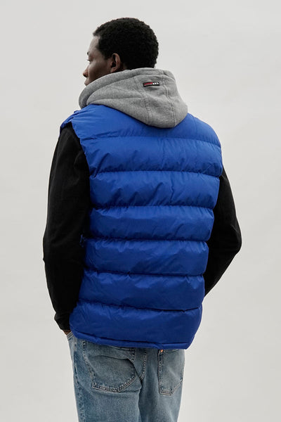 Canada Weather Gear Hooded Puffer Vest - Blue