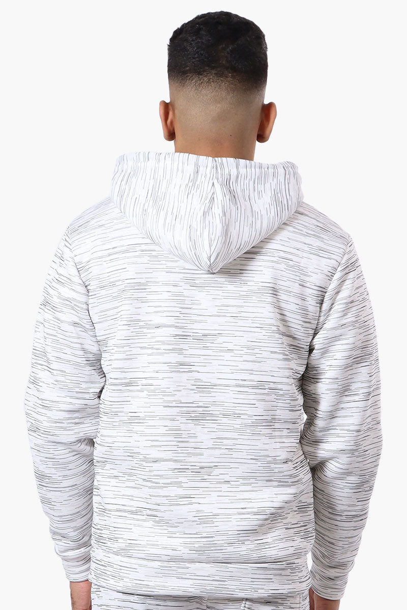 Canada Weather Gear Patterned Zip Up Hoodie - White - Mens Hoodies & Sweatshirts - Canada Weather Gear