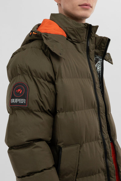 Super Triple Goose Thermal Foil Lining Bomber Jacket - Olive