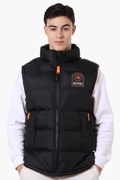 Super Triple Goose Double Pocket Bubble Vest - Black - Mens Vests - Canada Weather Gear