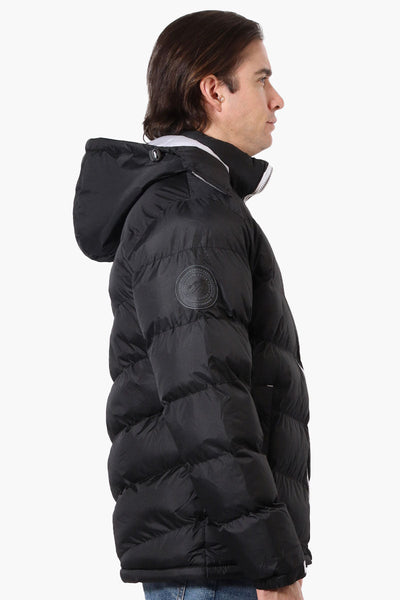 Super Triple Goose Bubble Contrast Detail Bomber Jacket - Black - Mens Bomber Jackets - Canada Weather Gear