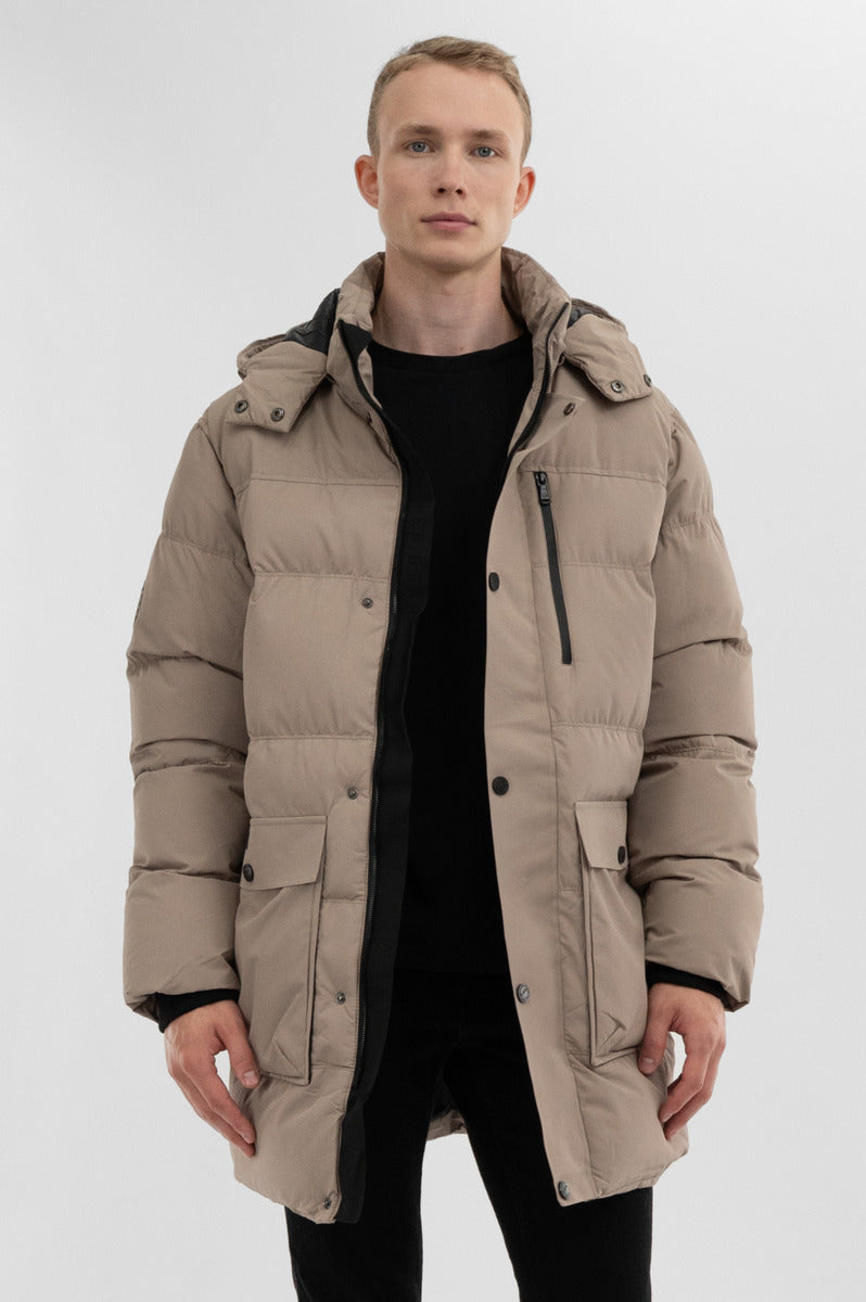 Canada Weather Gear Puffer Parka Jacket - Beige