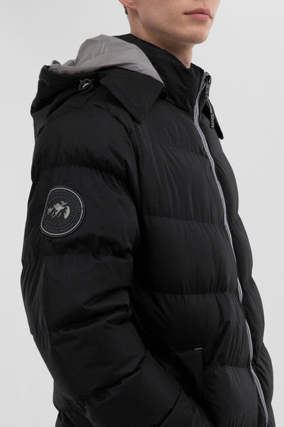 Super Triple Goose Chevron Bomber Jacket - Grey
