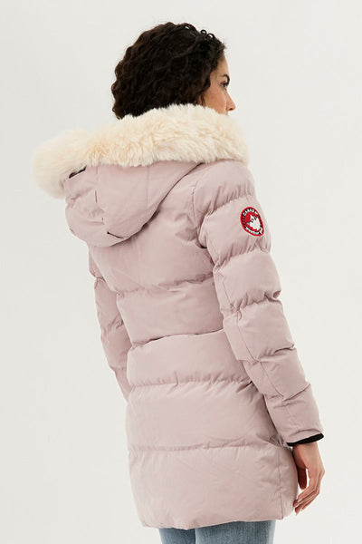 Canada Weather Gear Hip Length Parka Jacket - Pink - Womens Parka Jackets - Canada Weather Gear
