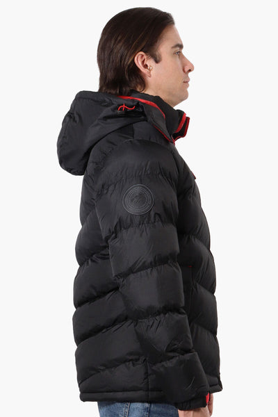 Super Triple Goose Bubble Contrast Detail Bomber Jacket - Black - Mens Bomber Jackets - Canada Weather Gear