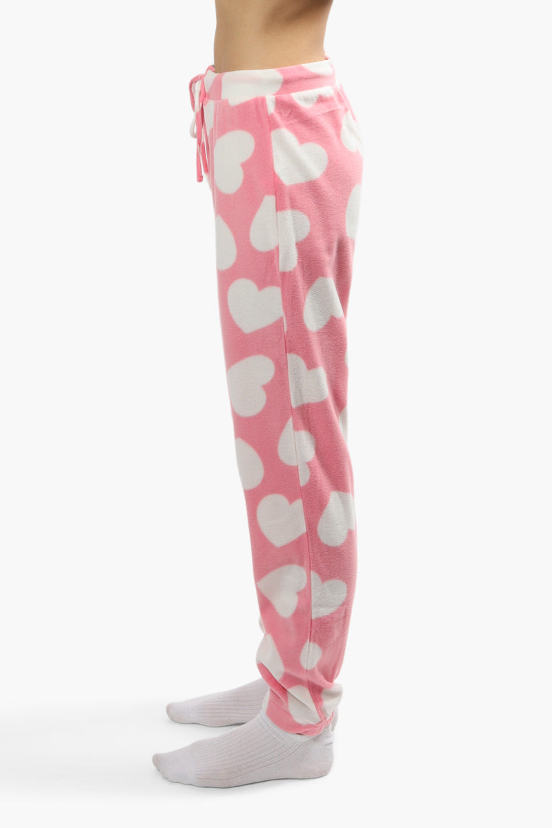 Canada Weather Gear Plush Pajama Joggers - Pink - Womens Pajamas - Canada Weather Gear
