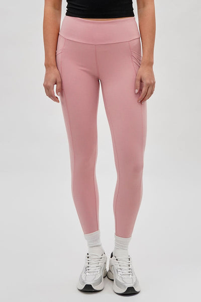 Canada Weather Gear High Waisted Yoga Leggings - Pink - Womens Leggings - Canada Weather Gear