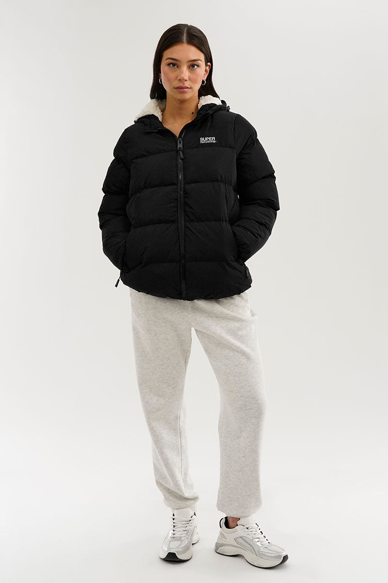 Super Triple Goose Colour Block Bomber Jacket - Black - Womens Bomber Jackets - Canada Weather Gear