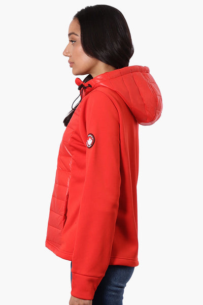 Canada Weather Gear Quilted Nylon Lightweight Jacket - Red - Womens Lightweight Jackets - Canada Weather Gear