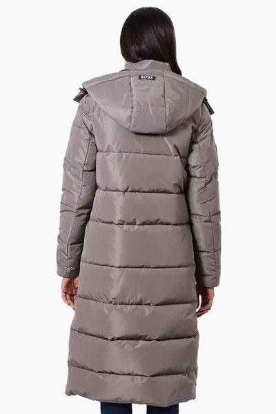 Super Triple Goose Maxi Puffer Parka Jacket - Grey - Womens Parka Jackets - Canada Weather Gear