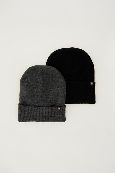 Canada Weather Gear Two-Pack Knit Hat - Grey - Mens Hats - Canada Weather Gear