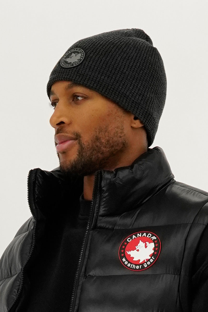 Canada Weather Gear Two-Pack Ribbed Hat - Grey - Mens Hats - Canada Weather Gear