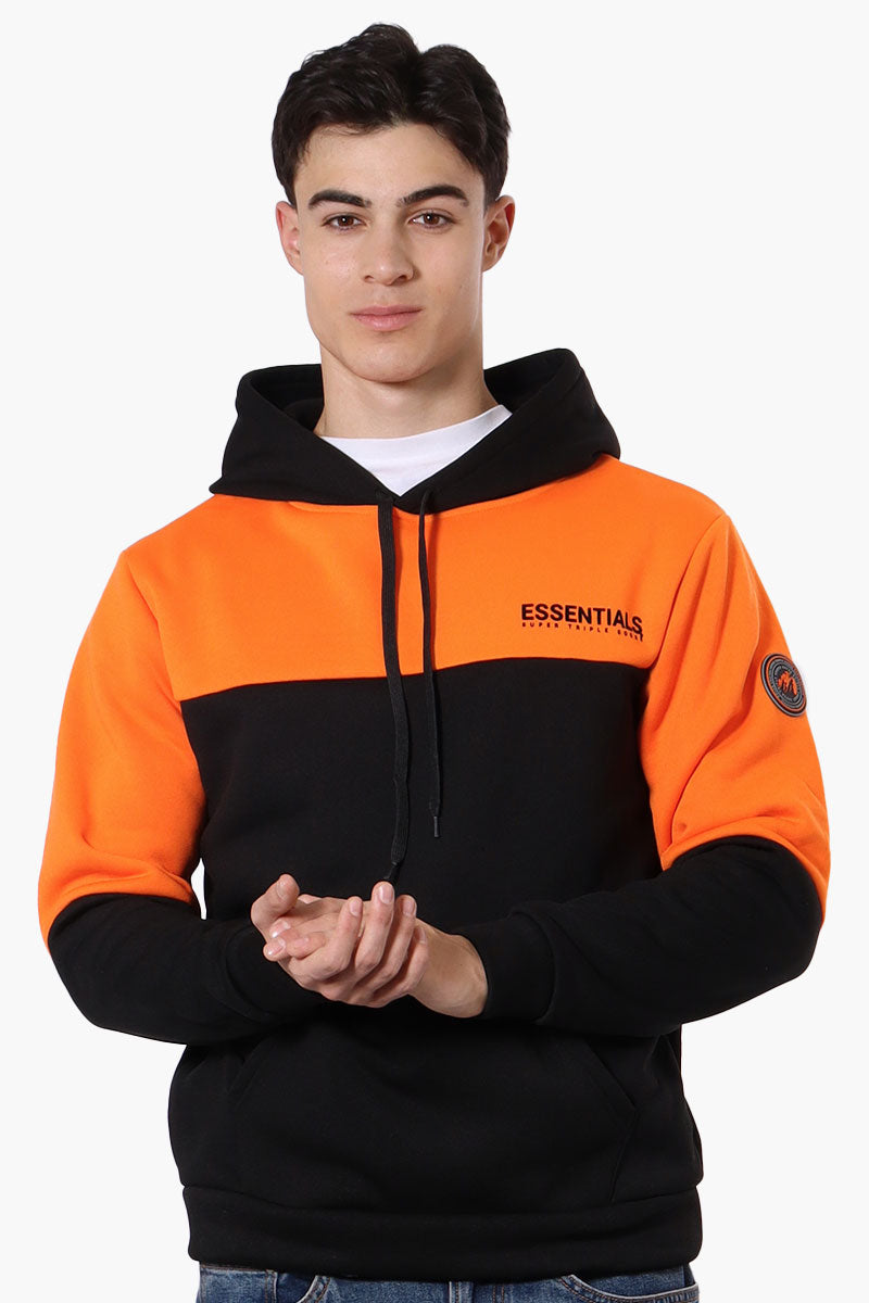 Essentials Super Triple Goose Colour Block Hoodie - Orange - Mens Hoodies & Sweatshirts - Canada Weather Gear