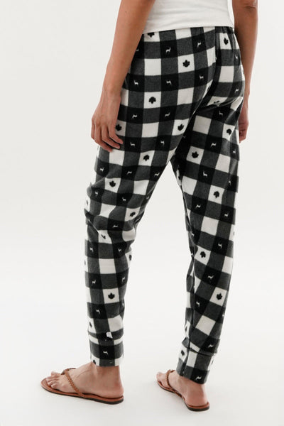 Canada Weather Gear Plaid Pajama Pants - Black - Womens Pajamas - Canada Weather Gear