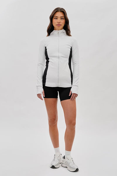 Canada Weather Gear Zip Up Yoga Lightweight Jacket - White - Womens Lightweight Jackets - Canada Weather Gear