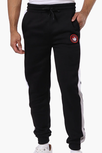 Canada Weather Gear Side Stripe Colour Block Joggers - Black - Mens Joggers & Sweatpants - Canada Weather Gear