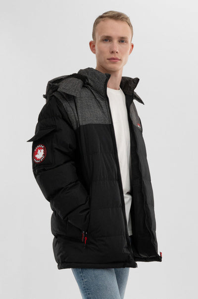 Canada Weather Gear Removable Sleeve Bomber Jacket - Black