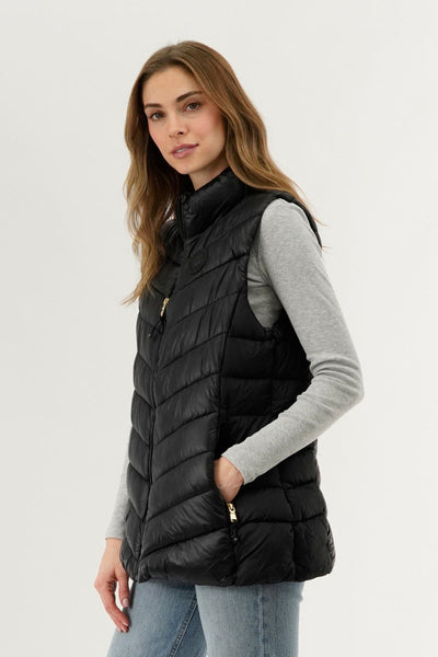 Canada Weather Gear Chevron Quilted Vest - Black